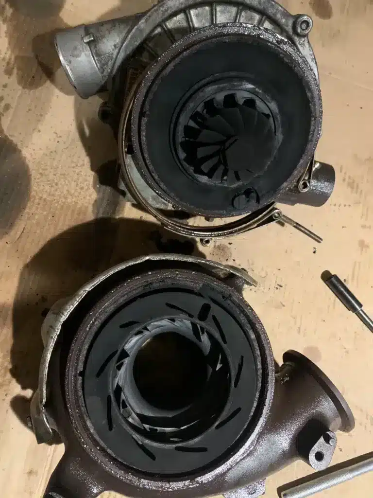 Heavy carbon buildup in turbo